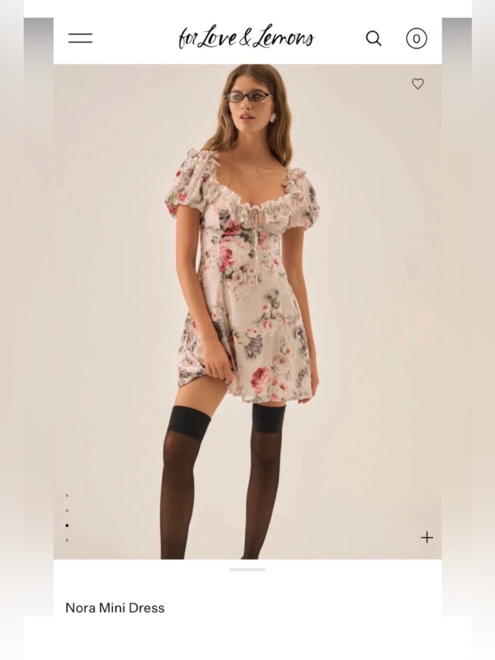 For Love And Lemons Nora Mini Dress